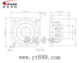 78mm蓝牙音箱中音喇叭成品图