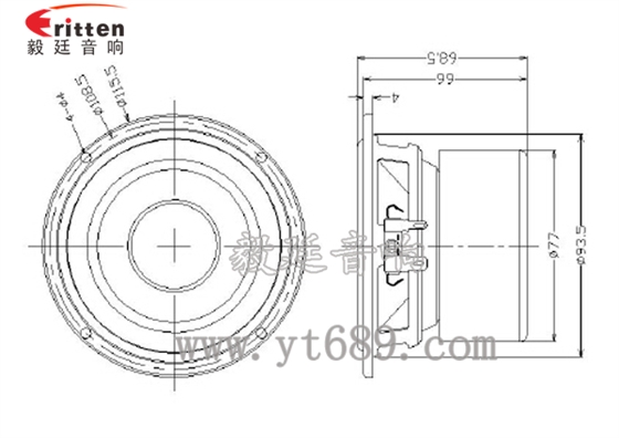 4寸HiFi音箱喇叭成品图
