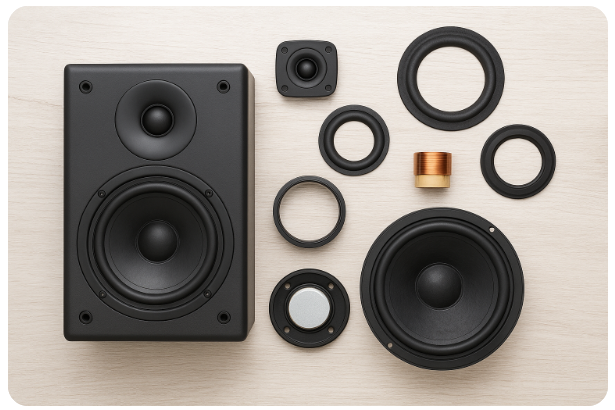 3寸桌面音响喇叭